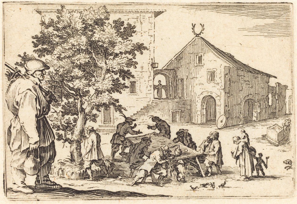 Taverne, um 1622 von Jacques Callot