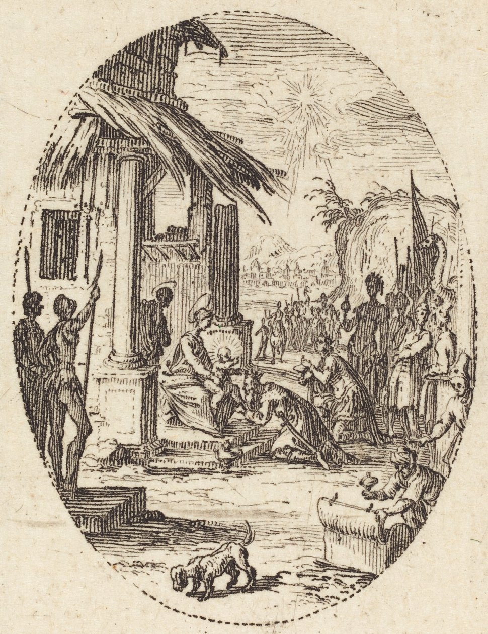 Die Anbetung der Könige von Jacques Callot