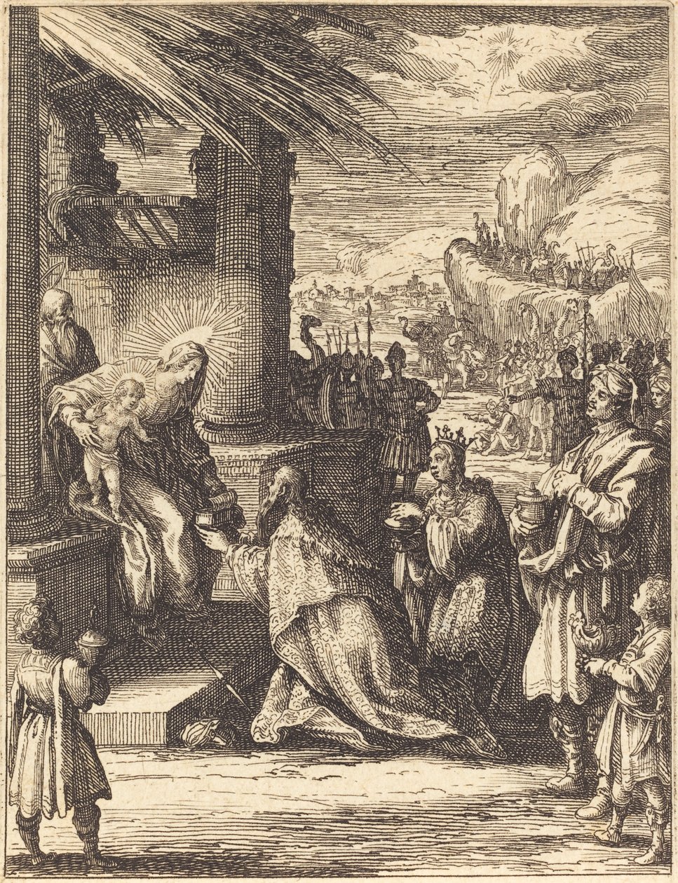 Die Anbetung der Heiligen Drei Könige von Jacques Callot
