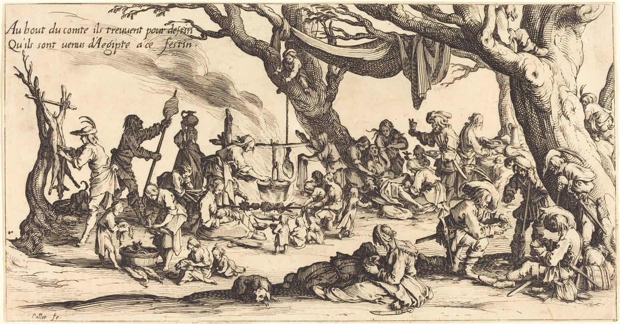 Das Fest der Bohemiens von Jacques Callot