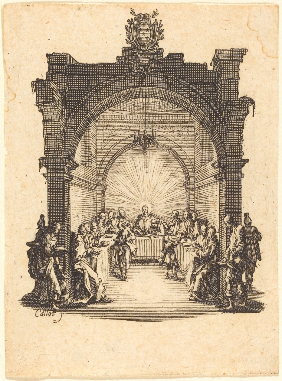 Das letzte Abendmahl von Jacques Callot