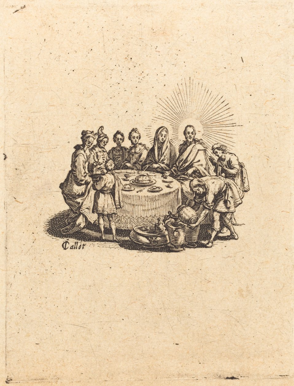 Die Hochzeit zu Kana von Jacques Callot