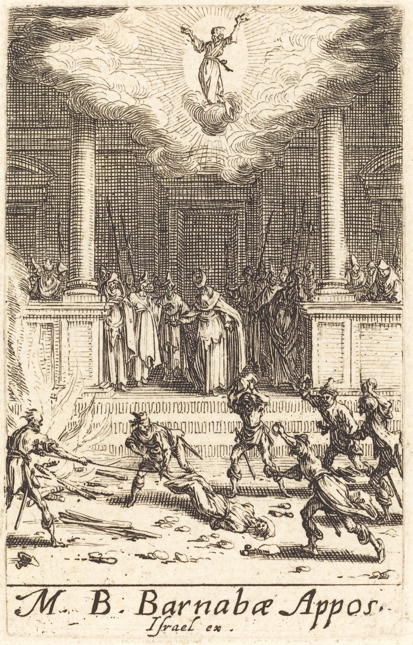 Die Martyrien des Heiligen Barnabas von Jacques Callot
