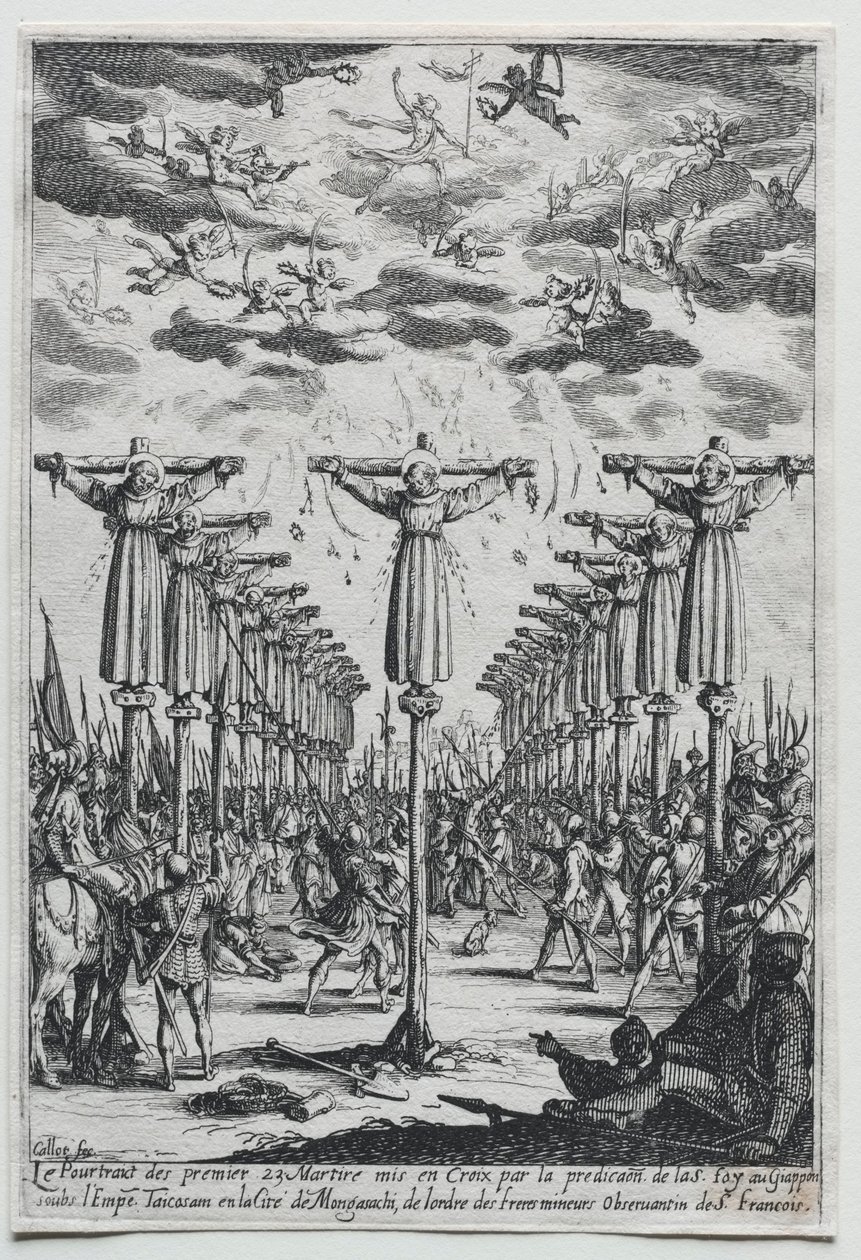 Die Märtyrer von Japan, 17. Jahrhundert von Jacques Callot