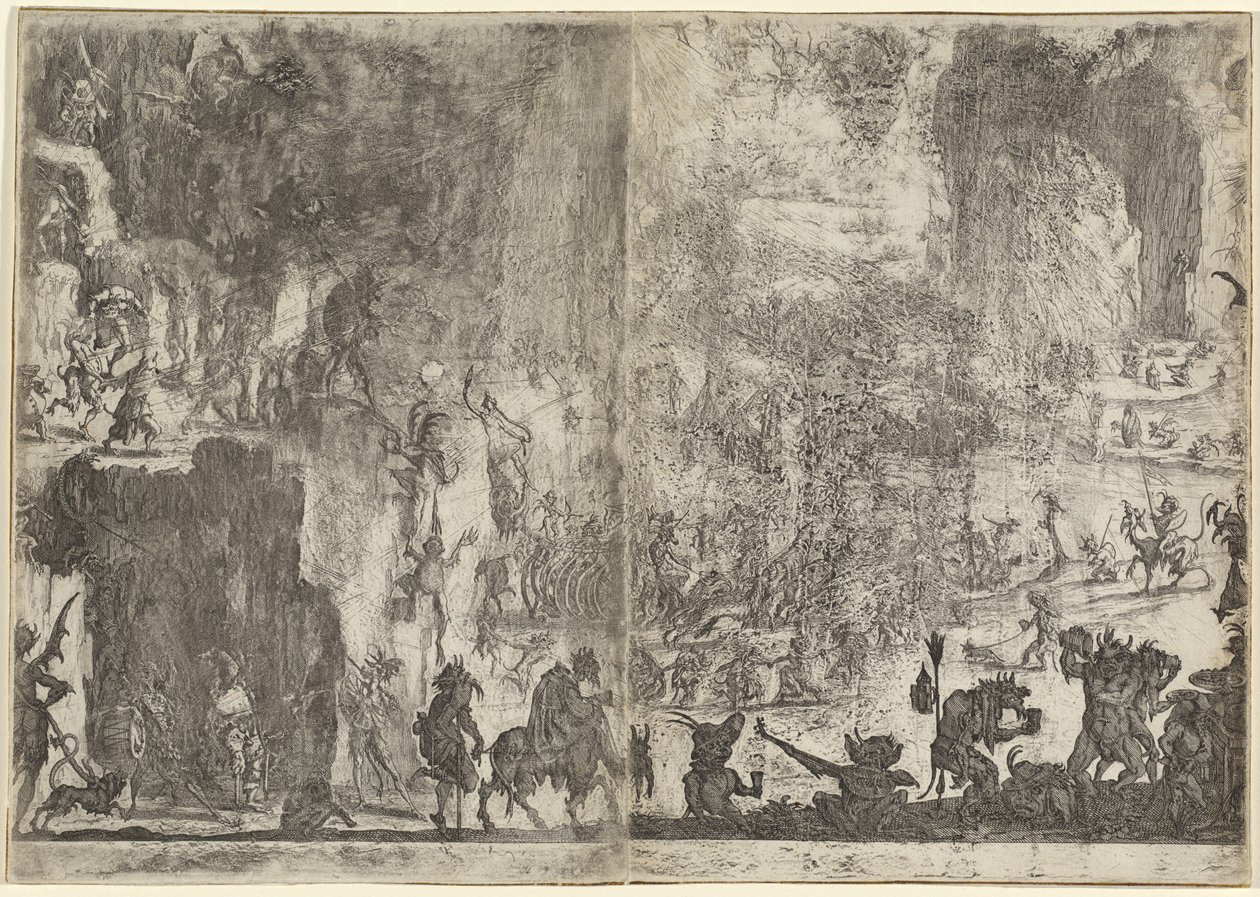 Die Versuchung des heiligen Antonius (erste Version) von Jacques Callot