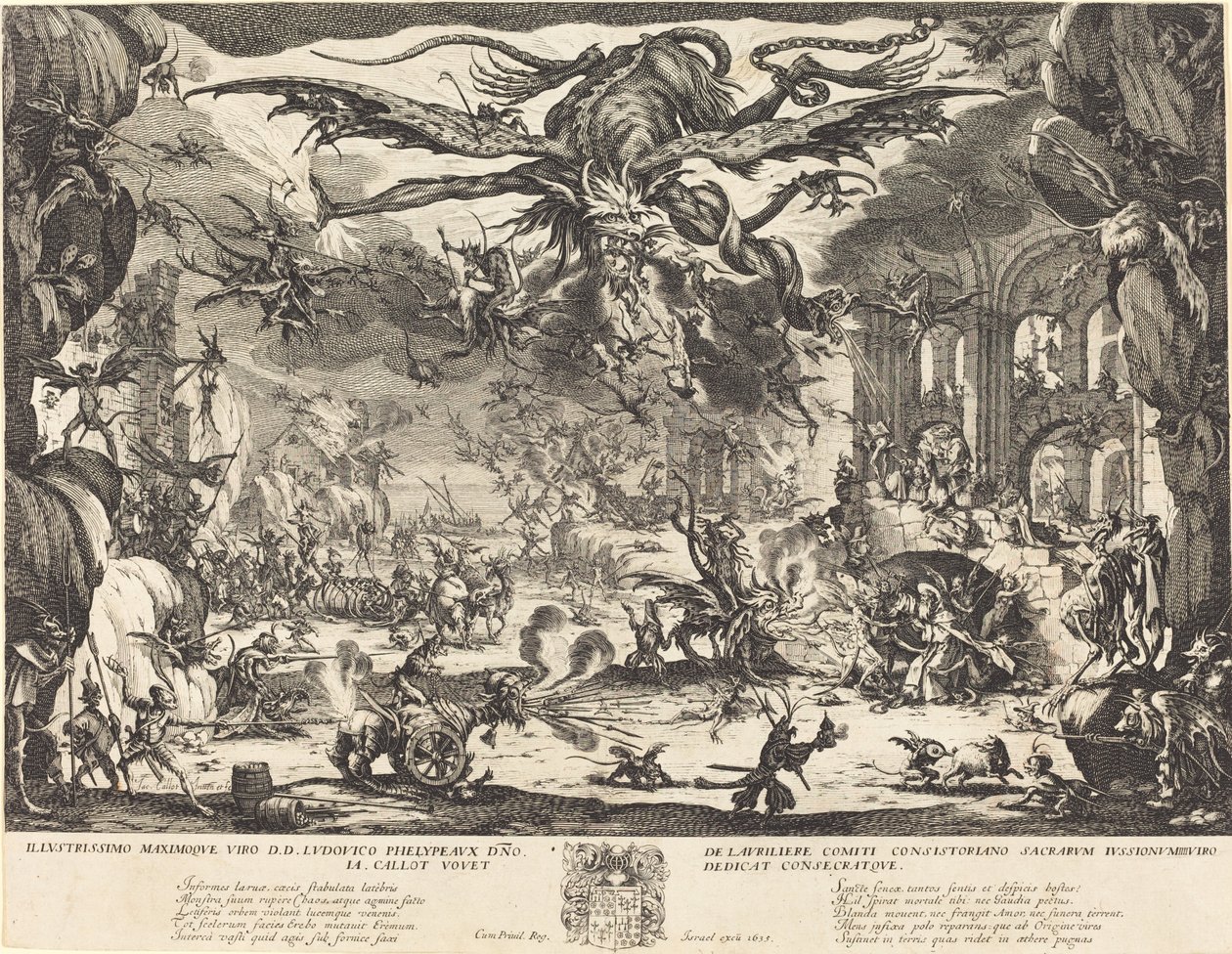 Die Versuchung des heiligen Antonius [zweite Version] von Jacques Callot