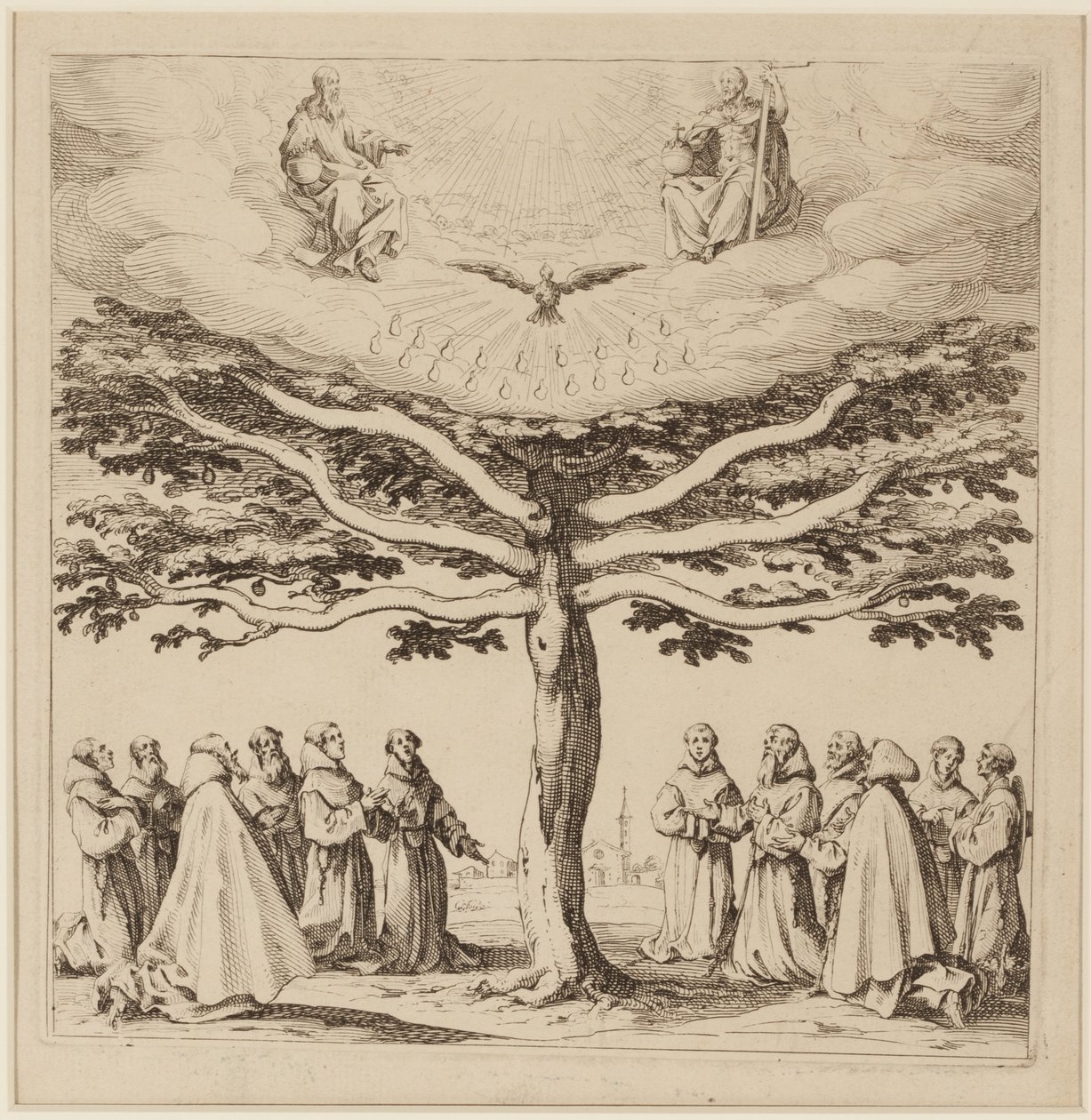 Der Baum des Heiligen Franziskus von Jacques Callot