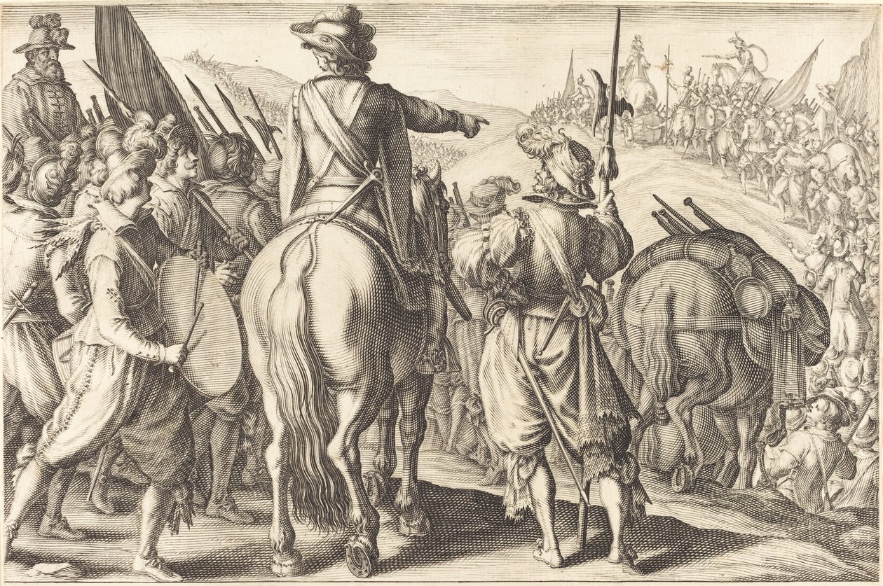 Die Truppen auf dem Marsch von Jacques Callot