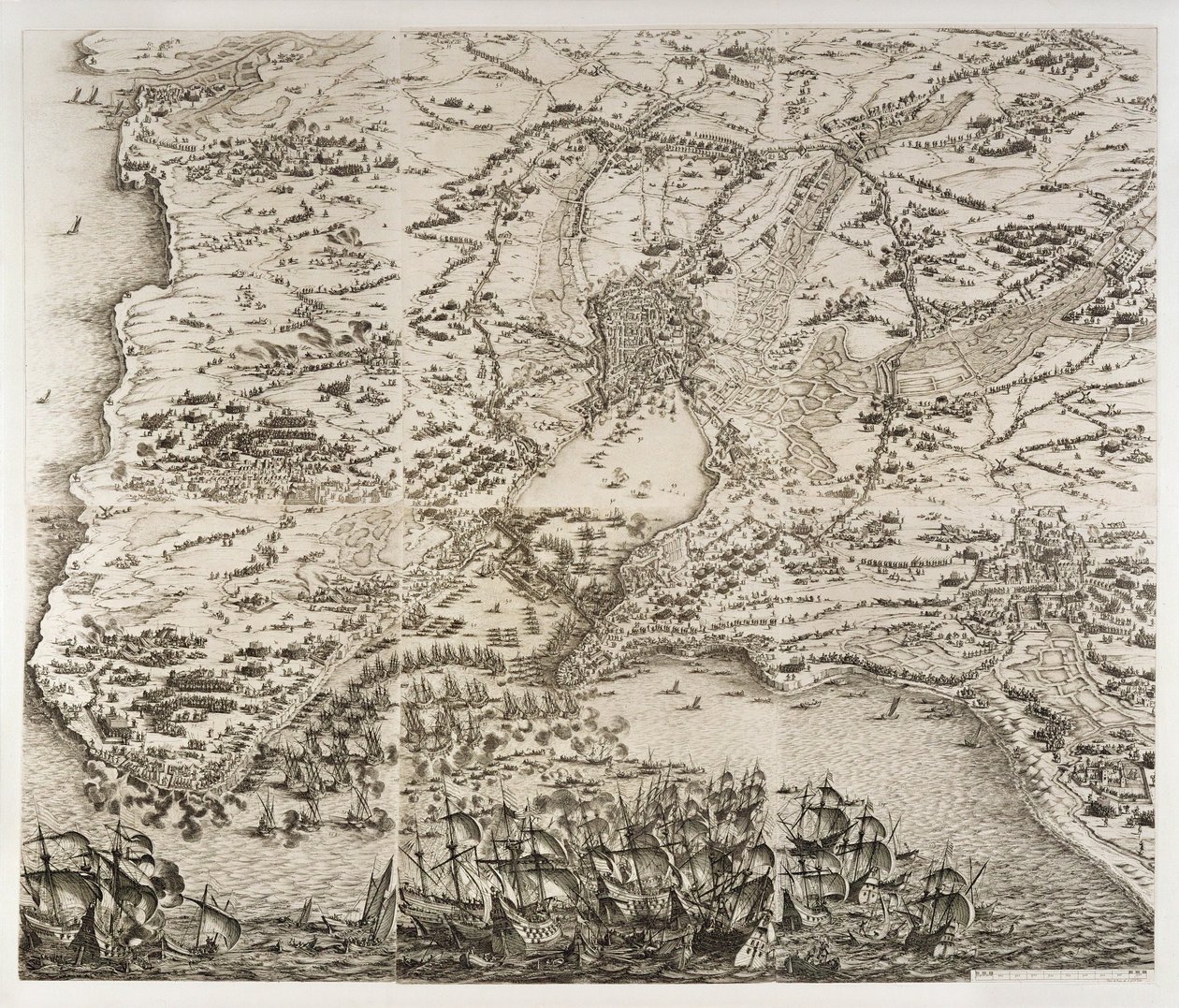 Die Belagerung von La Rochelle von Jacques Callot