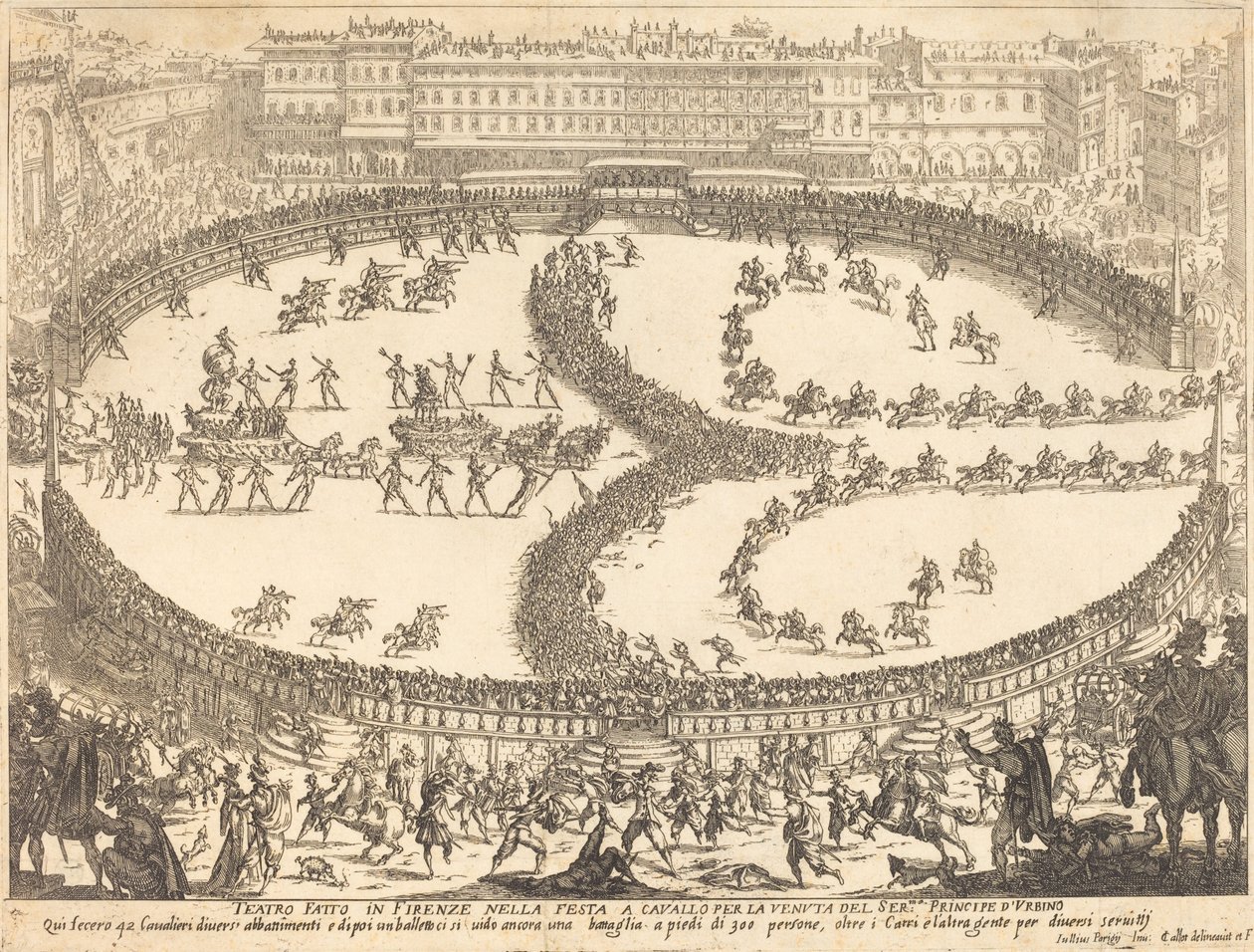Ansicht des Festes von Jacques Callot