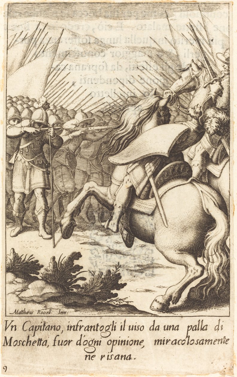 Der Kapitän von Jacques Callot after Matteo Rosselli