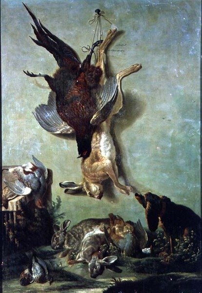 Stillleben mit Wild von Jacques Charles Oudry