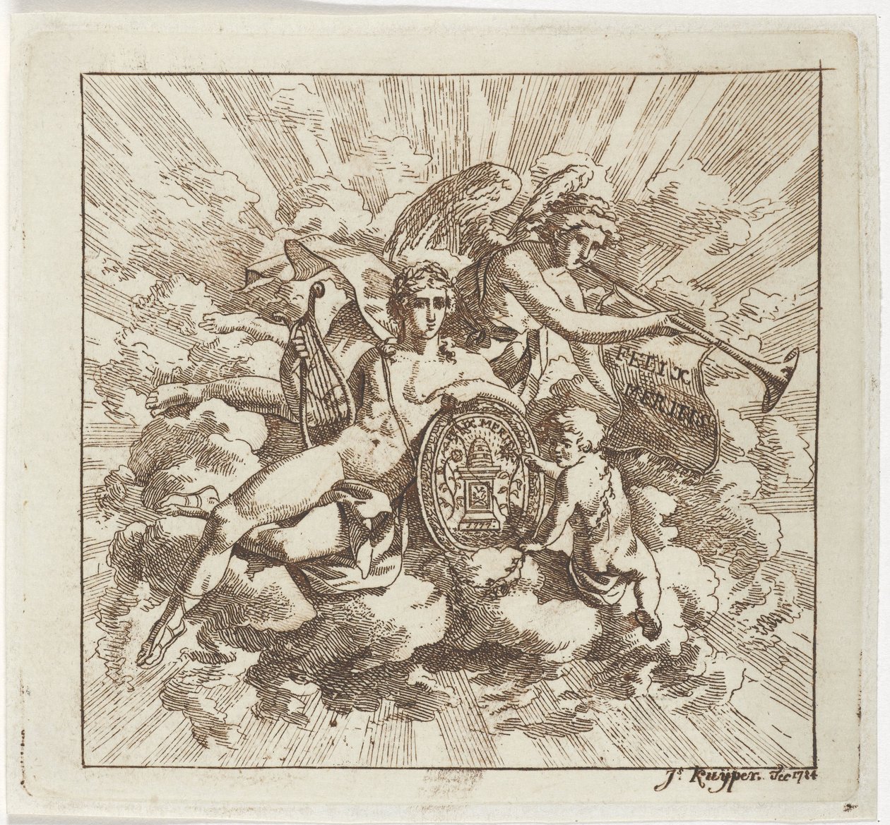Allegorische Komposition auf Felix Meritis von Jacques Kuyper