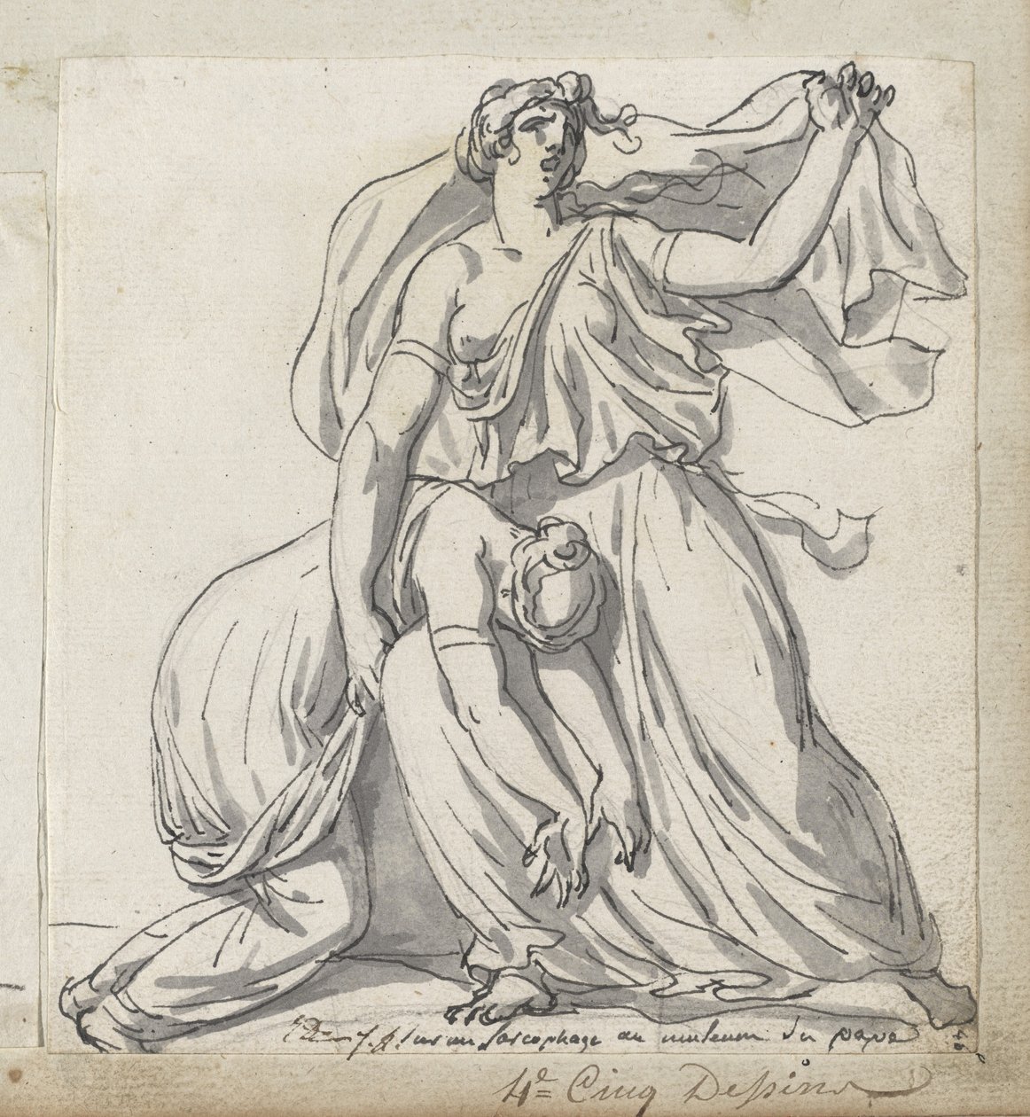 Niobe und ihre Tochter von Jacques Louis David