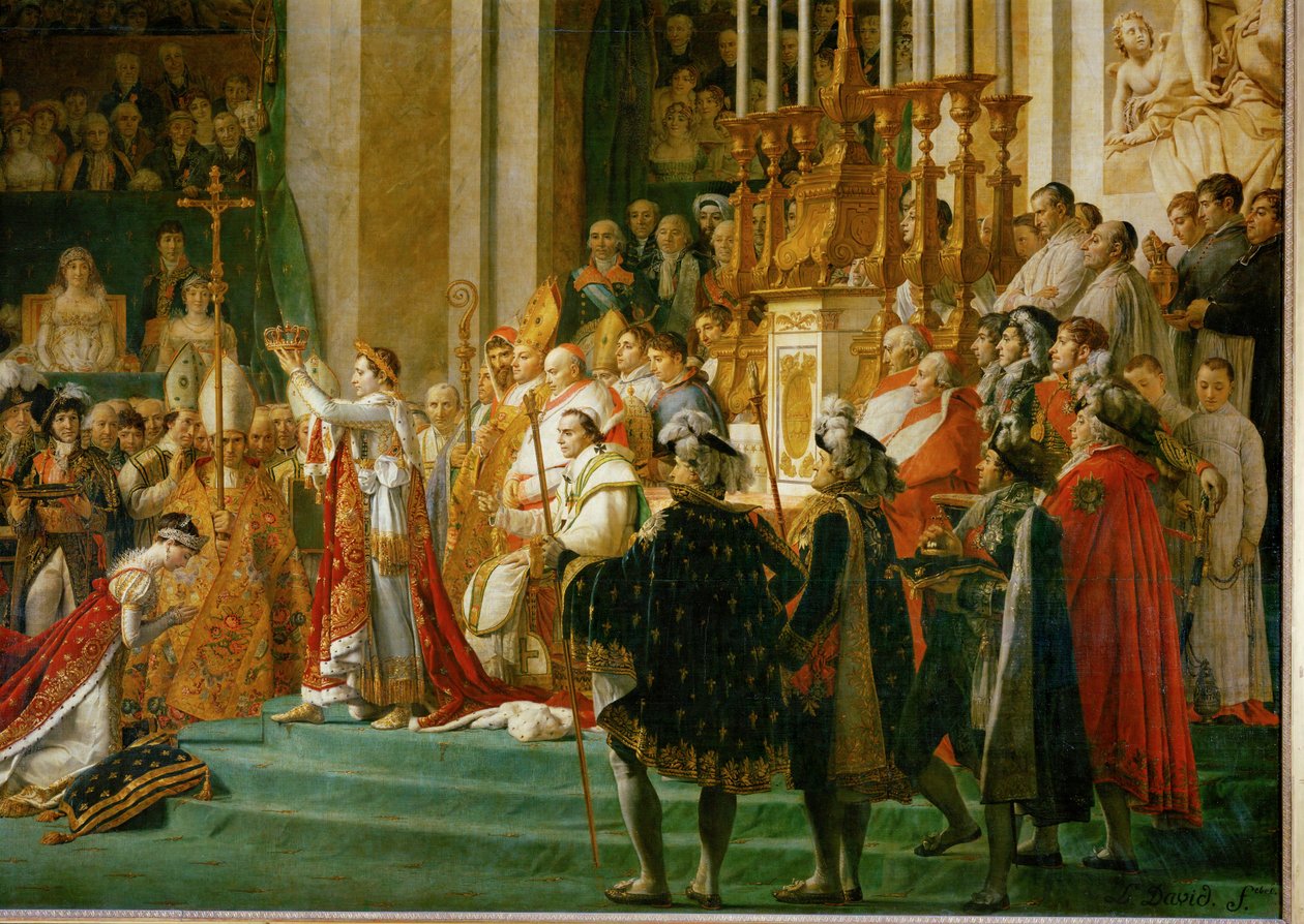 Krönung Napoleons in Notre-Dame von Jacques Louis David