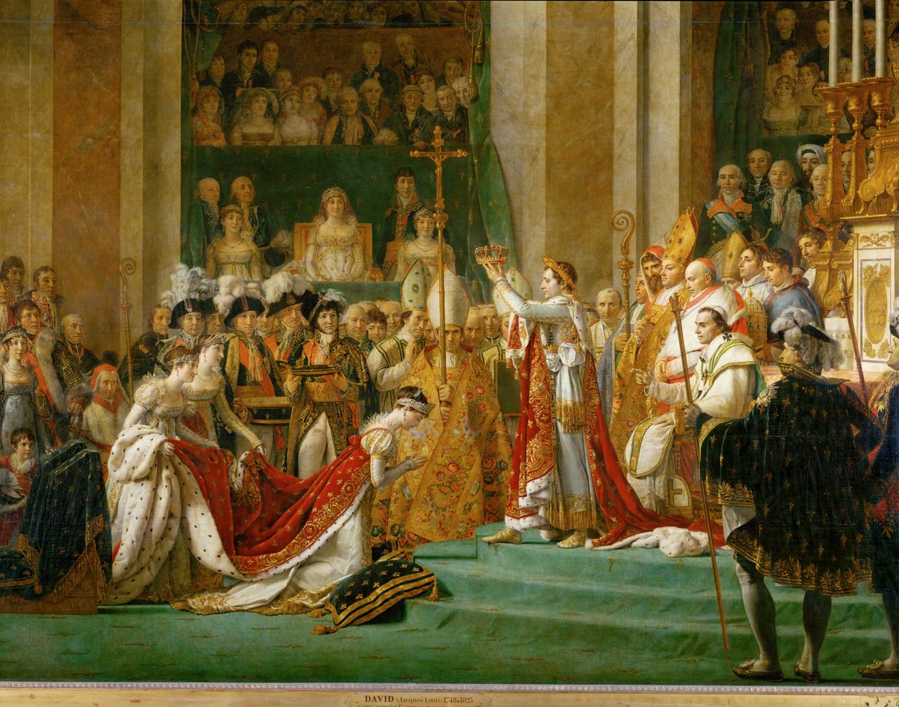 Krönung Napoleons in Notre-Dame von Jacques Louis David