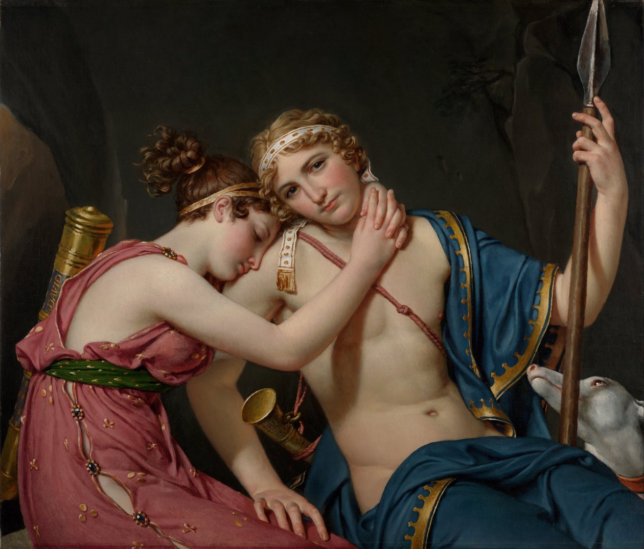 Der Abschied von Telemachus und Eucharis von Jacques Louis David