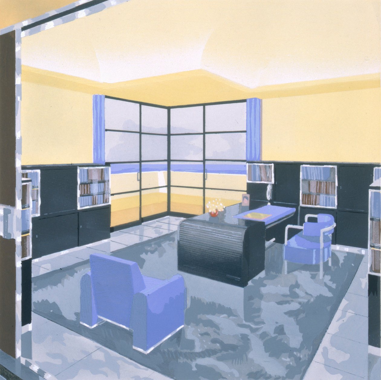 Büro, 1920er von Jacques Meistermann