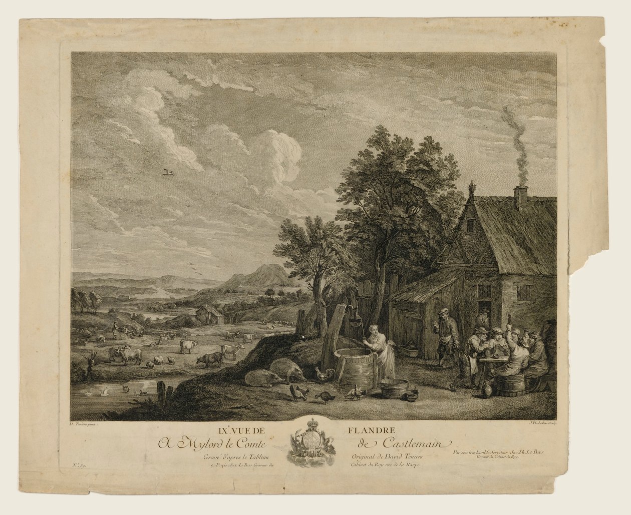 IX Ansicht von Flandern von Jacques Philippe Le Bas