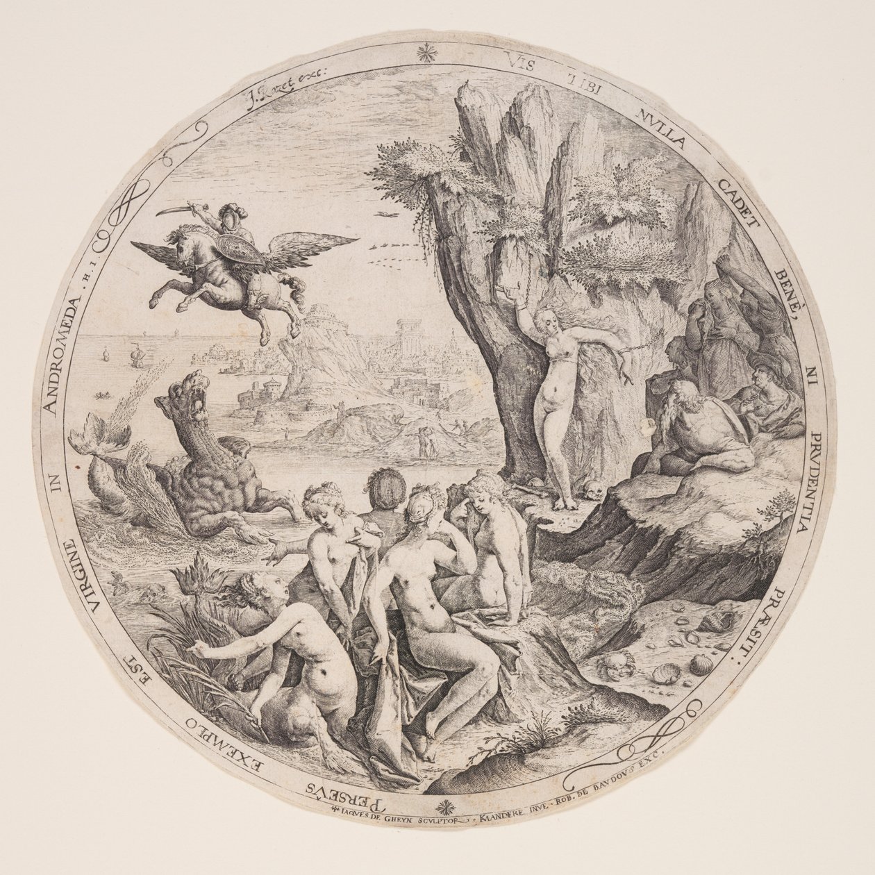 Perseus befreit Andromeda von Jacques de Gheyn II