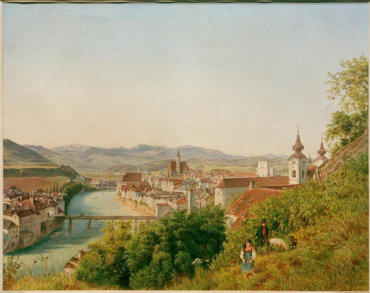 Steyr in Oberösterreich von Jakob Alt