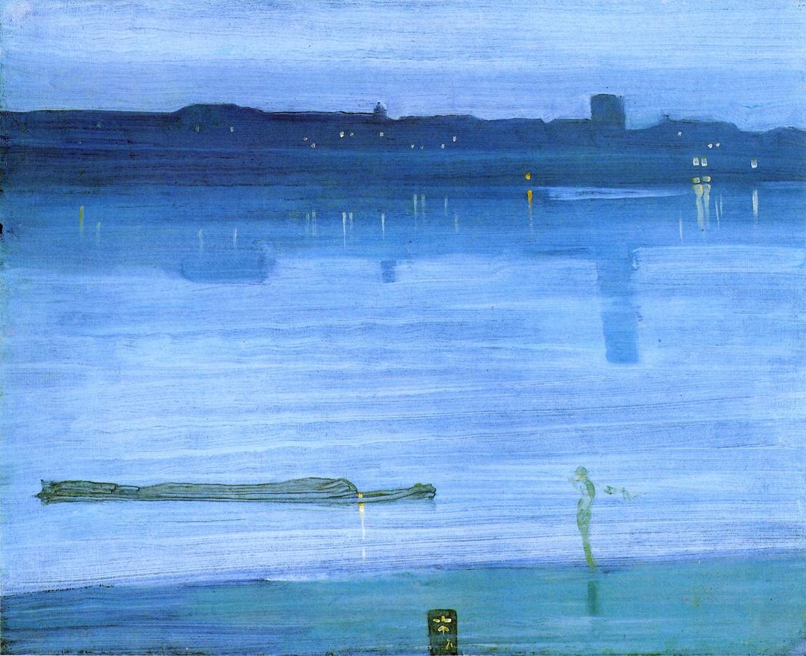 Nocturne in Blau und Silber: Chelsea von James Abbott McNeill Whistler