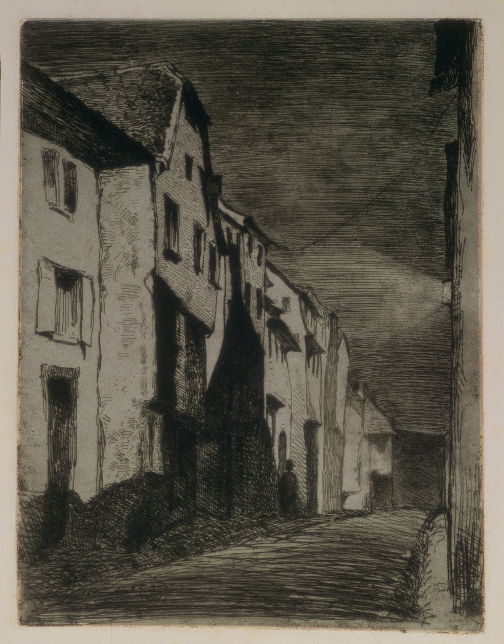 Straße in Saverne, 1858 von James Abbott McNeill Whistler