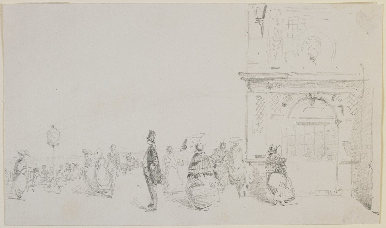 Die Esplanade in Dieppe, 1857 von James Abbott McNeill Whistler