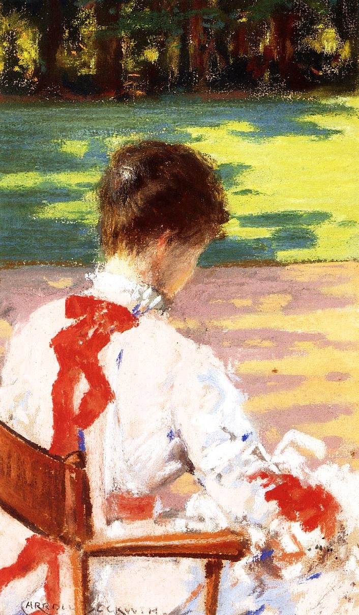 Eine Studie mit Sonnenlicht von James Carroll Beckwith