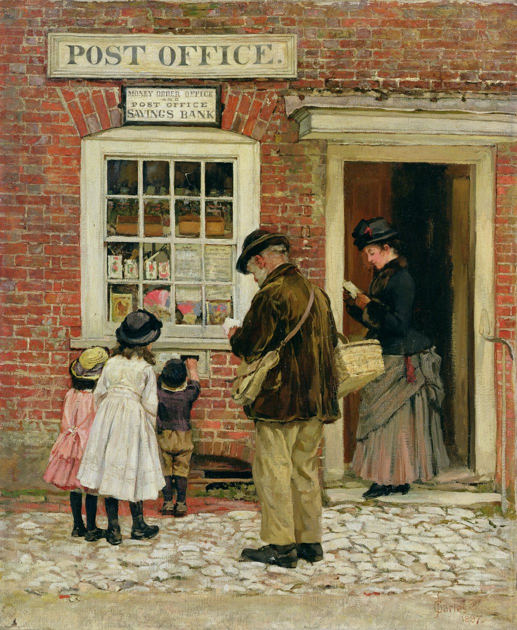 Der Dorfladen, 1887 von James Charles