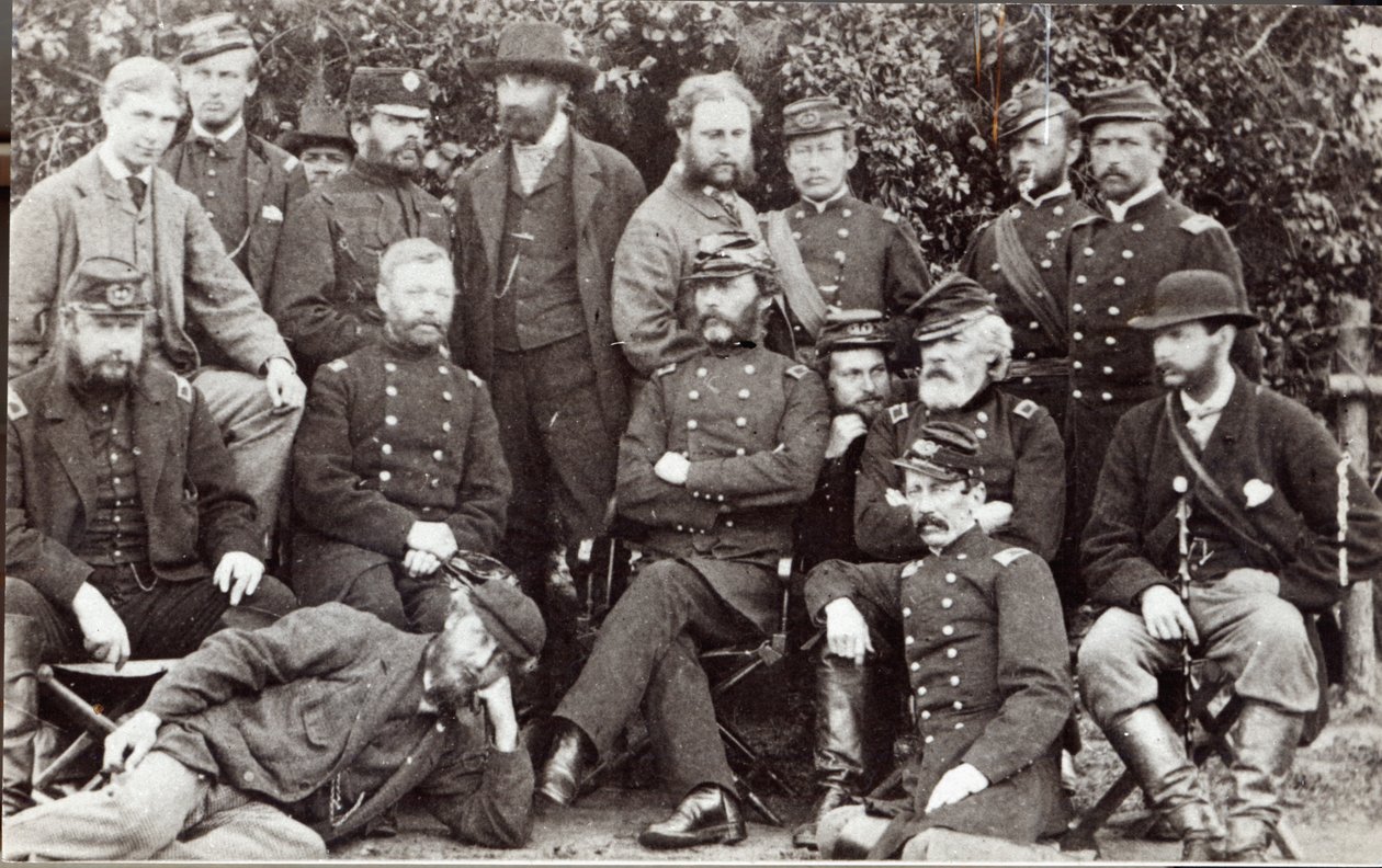 General Marcy und Freunde im Camp Winfield Scott, nahe Yorktown von James F. Gibson