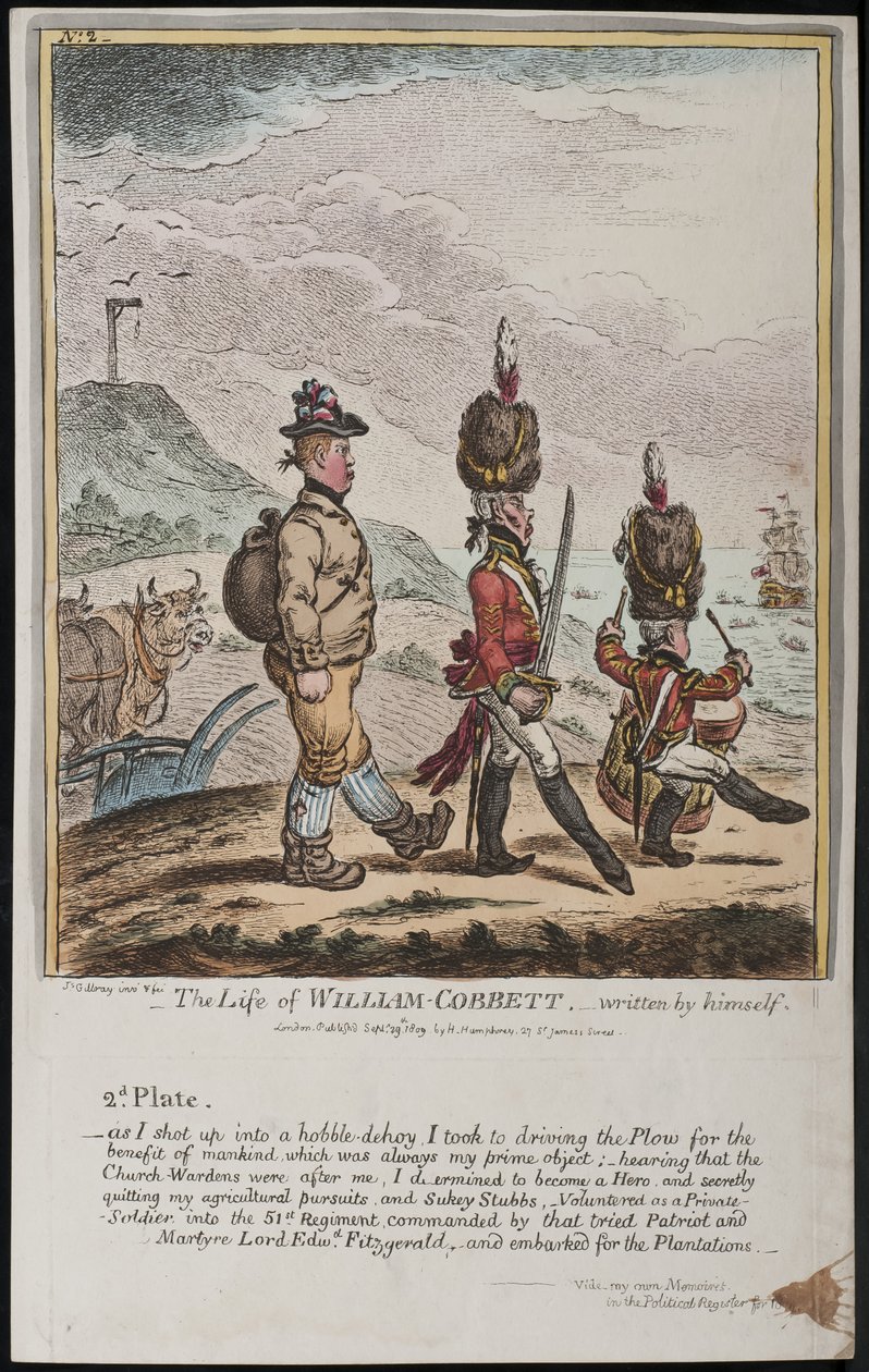 Das Leben von William Cobbett, von ihm selbst geschrieben von James Gillray