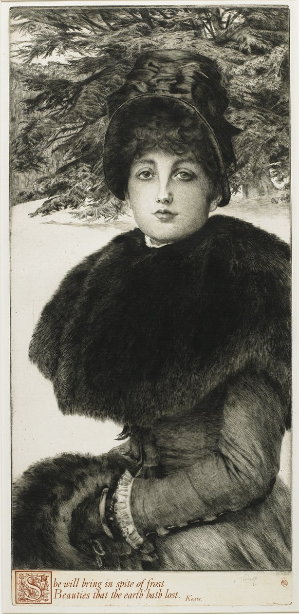 Ein Winterspaziergang, 1880 von James Jacques Joseph Tissot