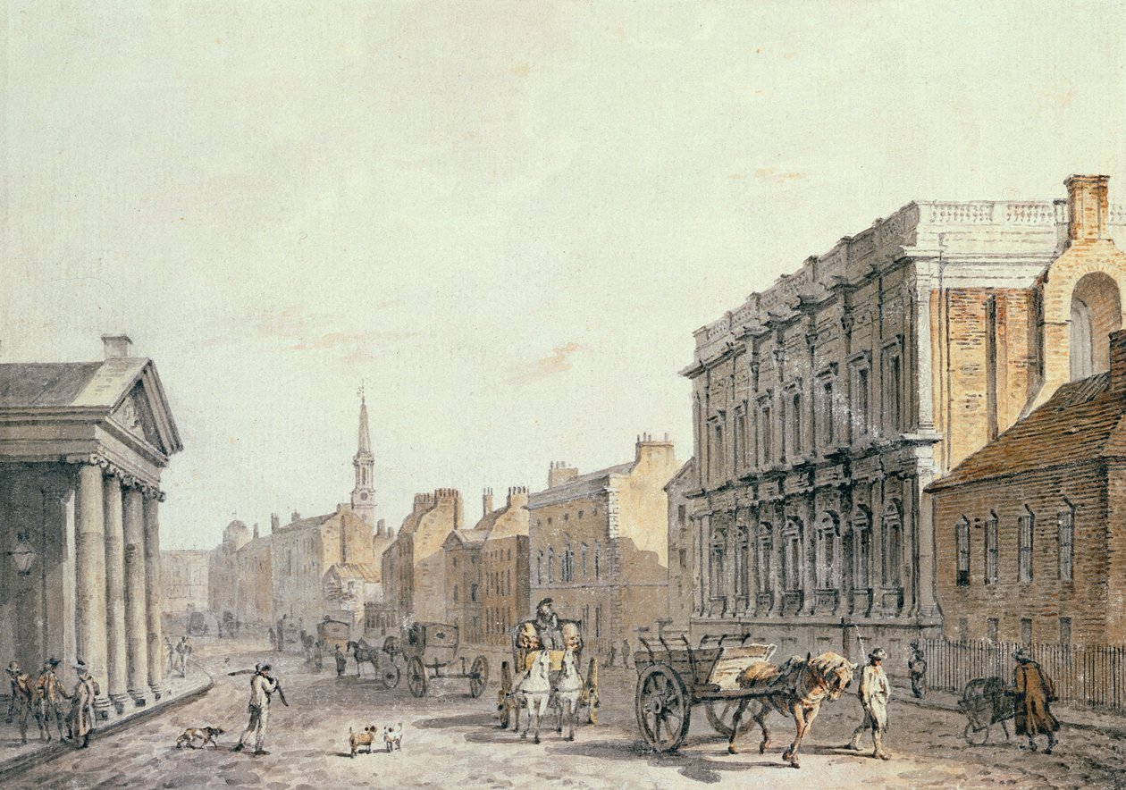 Blick auf Whitehall, in Richtung Charing Cross, 1790 von James Miller