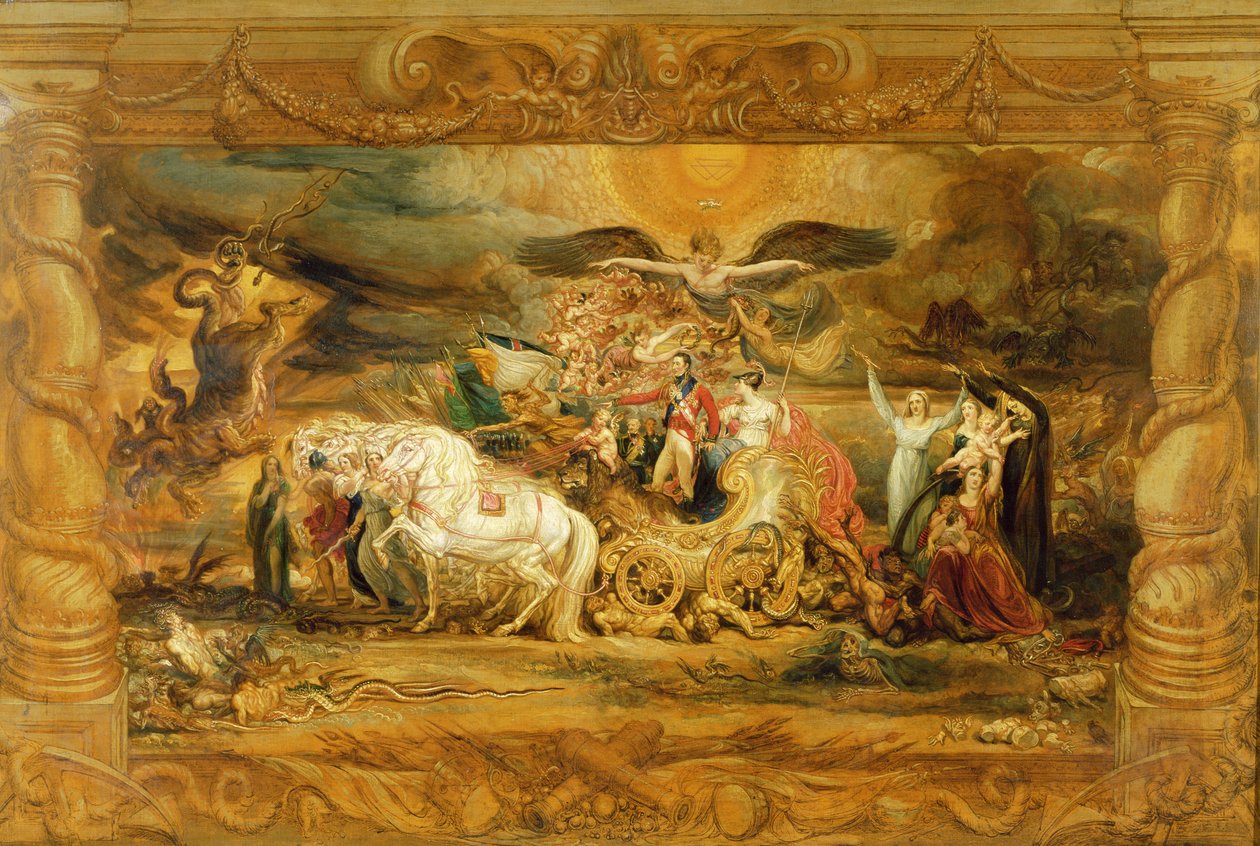Der Triumph von Arthur (1769-1852) Herzog von Wellington von James Ward