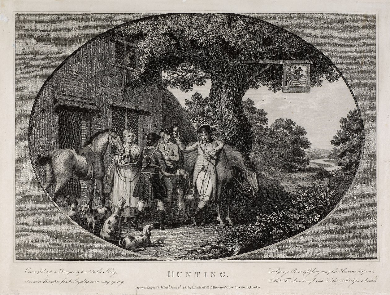 Jagd, graviert von Robert Pollard (1755-1838) von James (after) Pollard