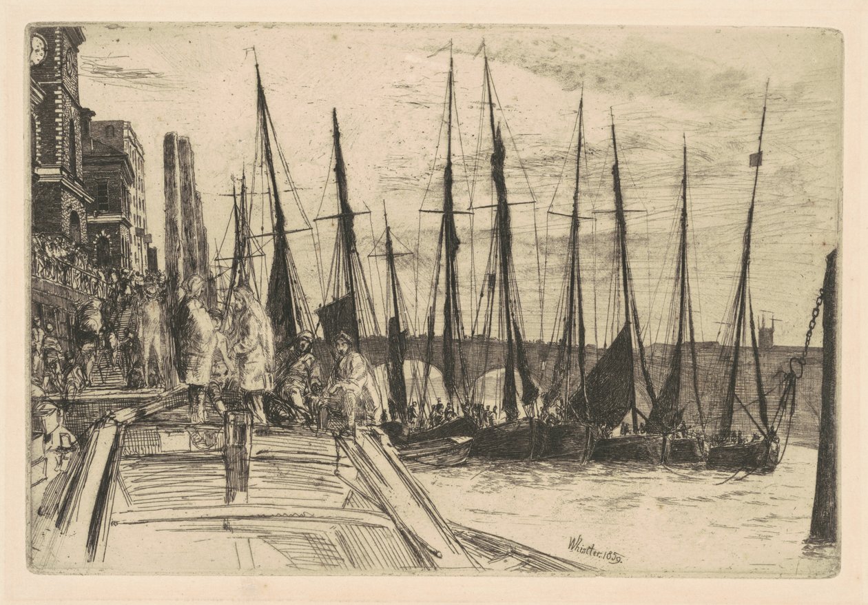 Billingsgate, 1859 von James Abbott McNeill Whistler
