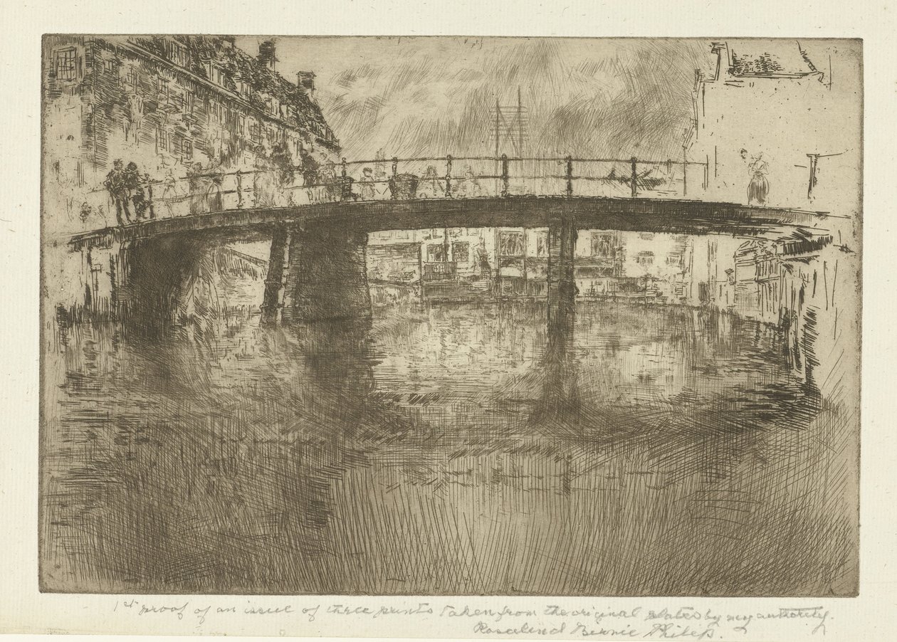 Brücke in Amsterdam von James Abbott McNeill Whistler