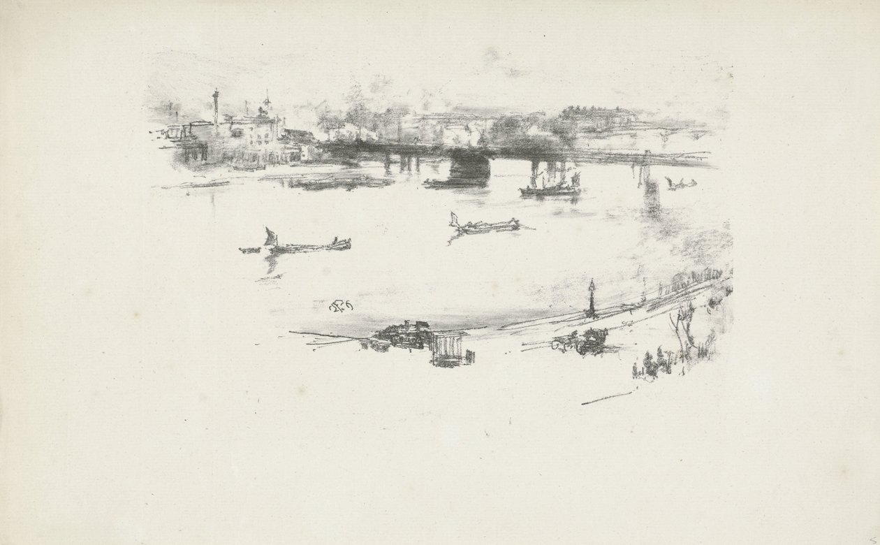 Charing Cross Railway Bridge von James Abbott McNeill Whistler