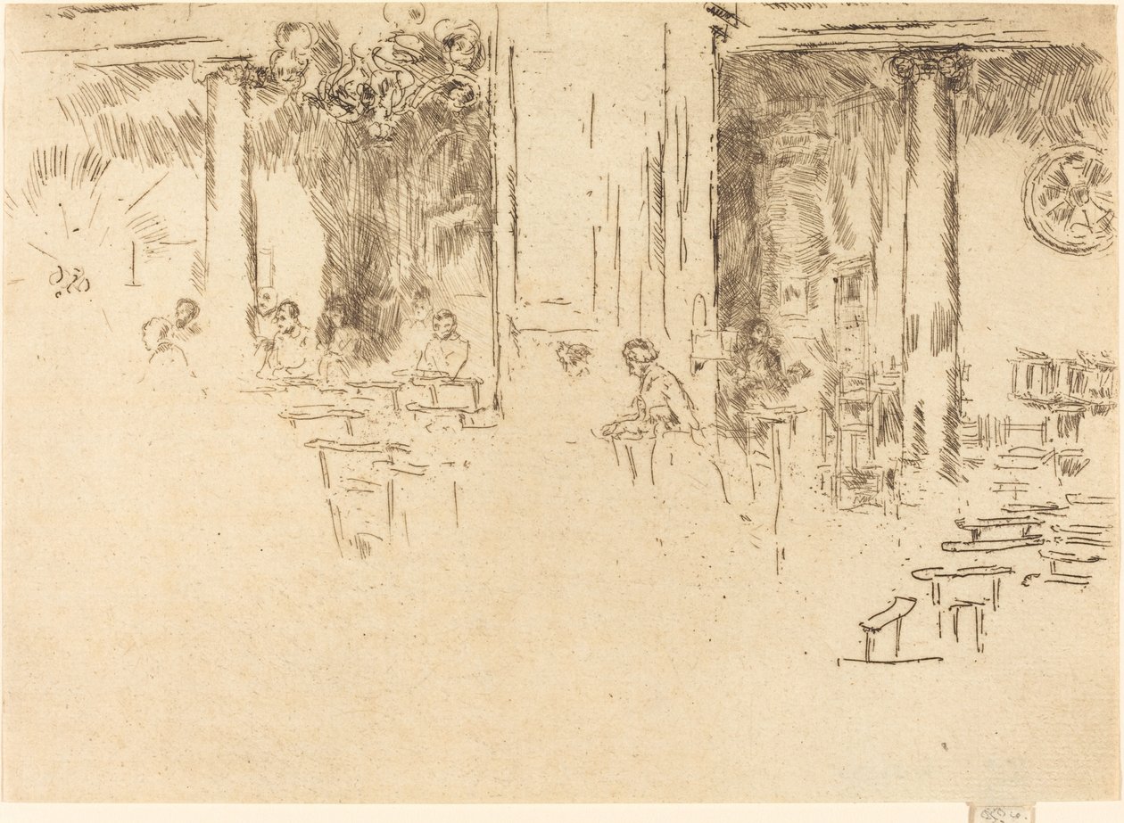 Kirche, Brüssel, 1887 von James Abbott McNeill Whistler
