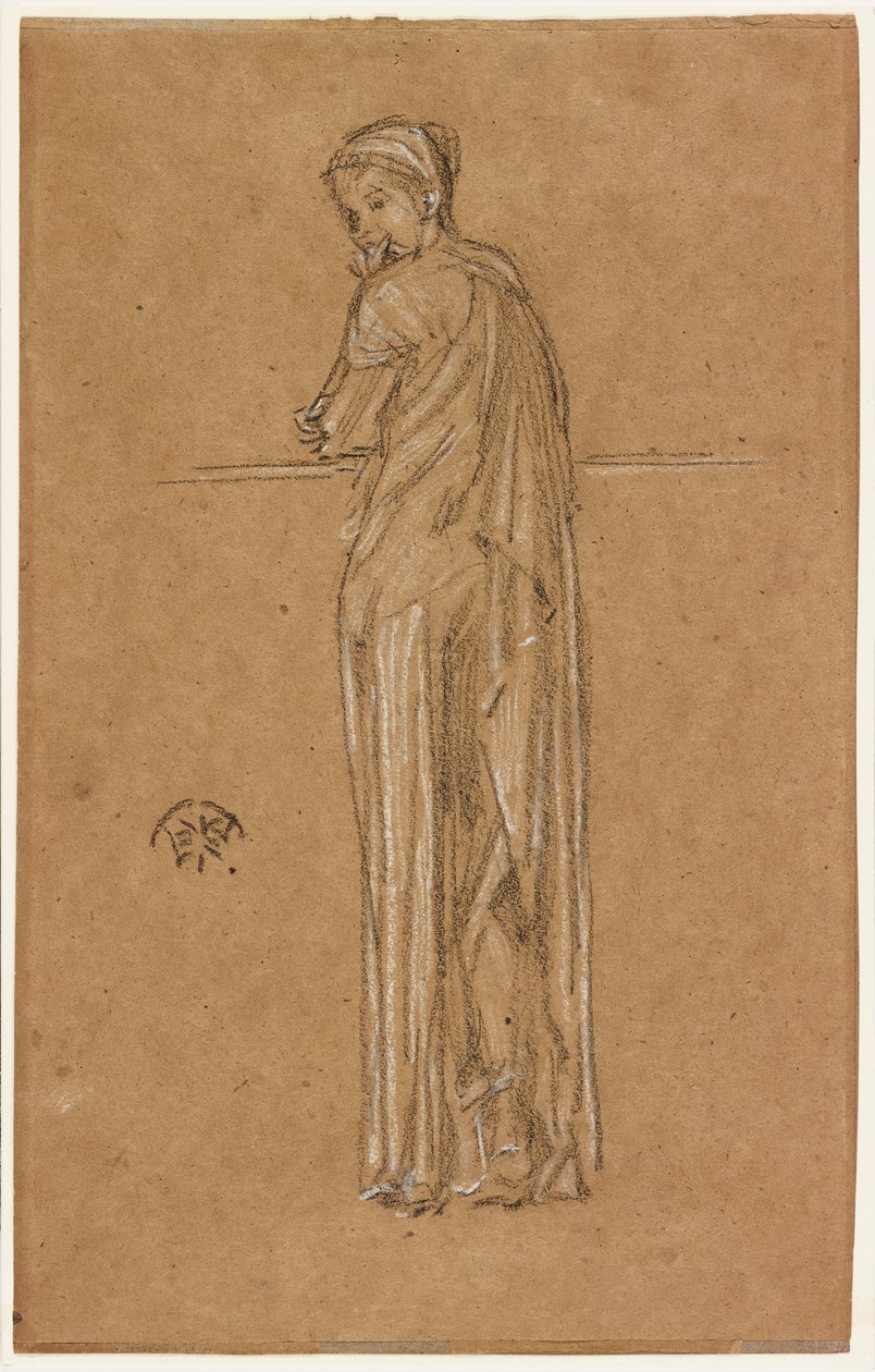 Drapierte stehende Figur, 1870-1873 von James Abbott McNeill Whistler