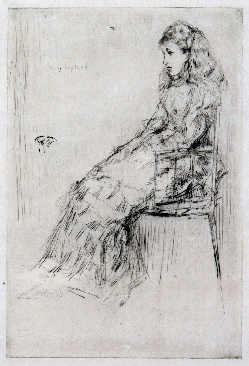Fanny Leyland, um 1874 von James Abbott McNeill Whistler