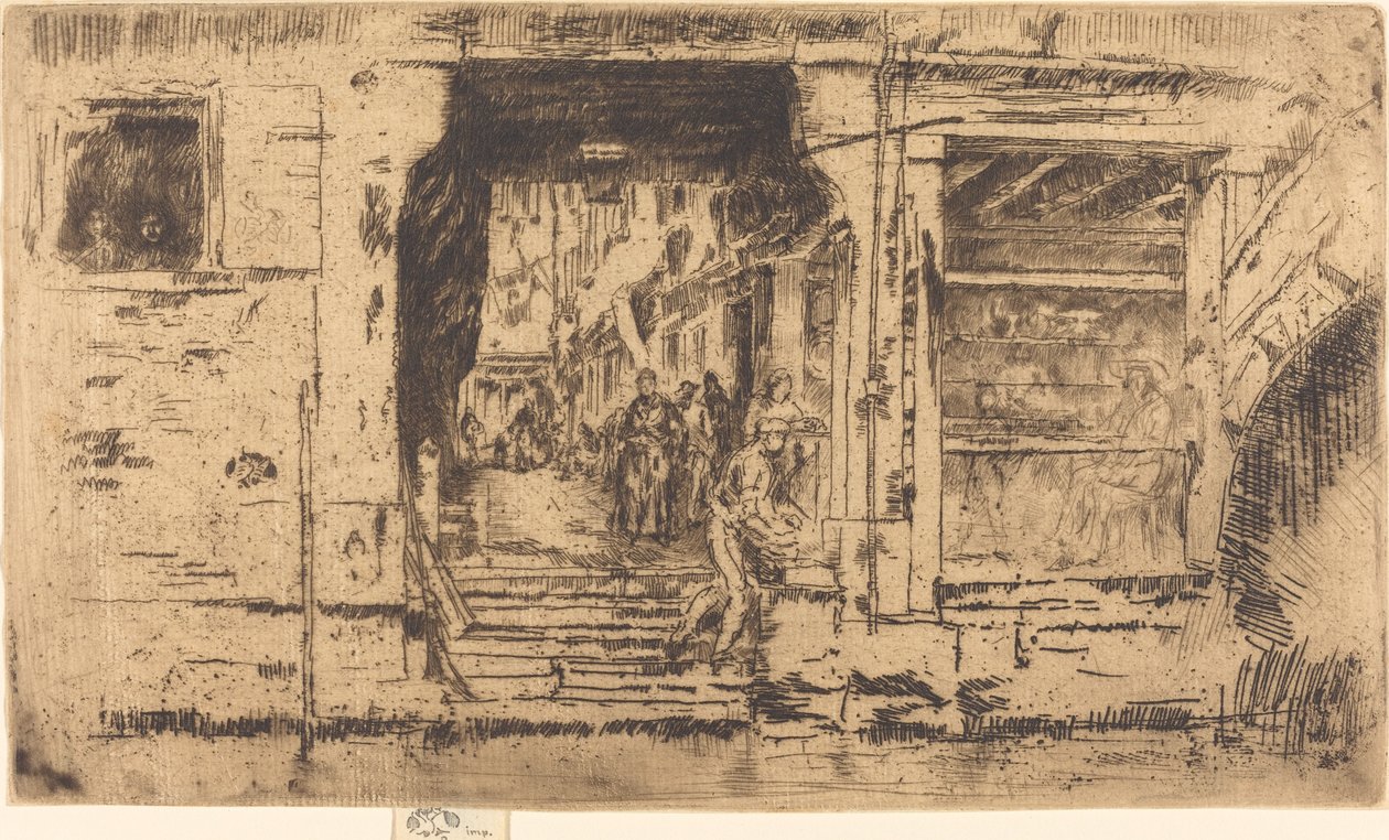 Fischladen, Venedig, 1880 von James Abbott McNeill Whistler