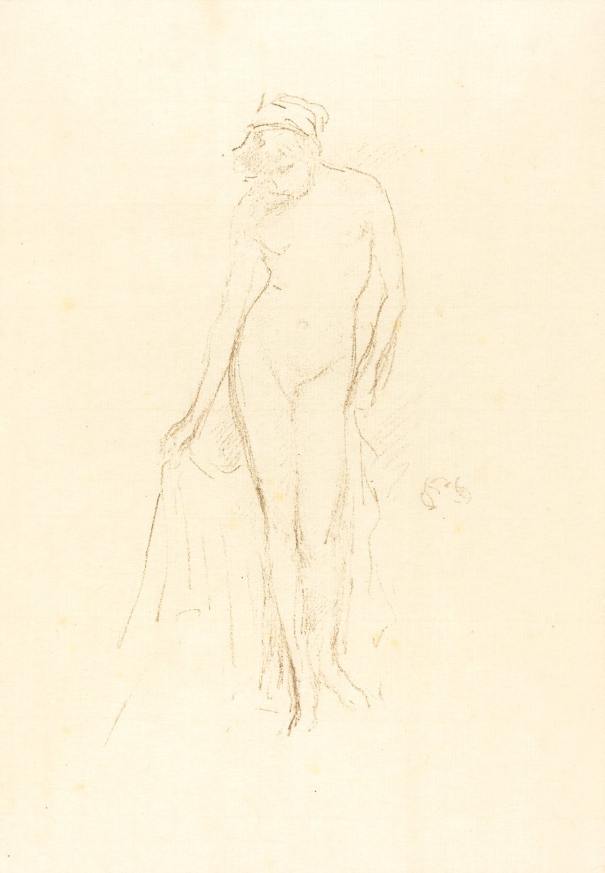 Nacktes Modell, stehend, ca. 1891 von James Abbott McNeill Whistler