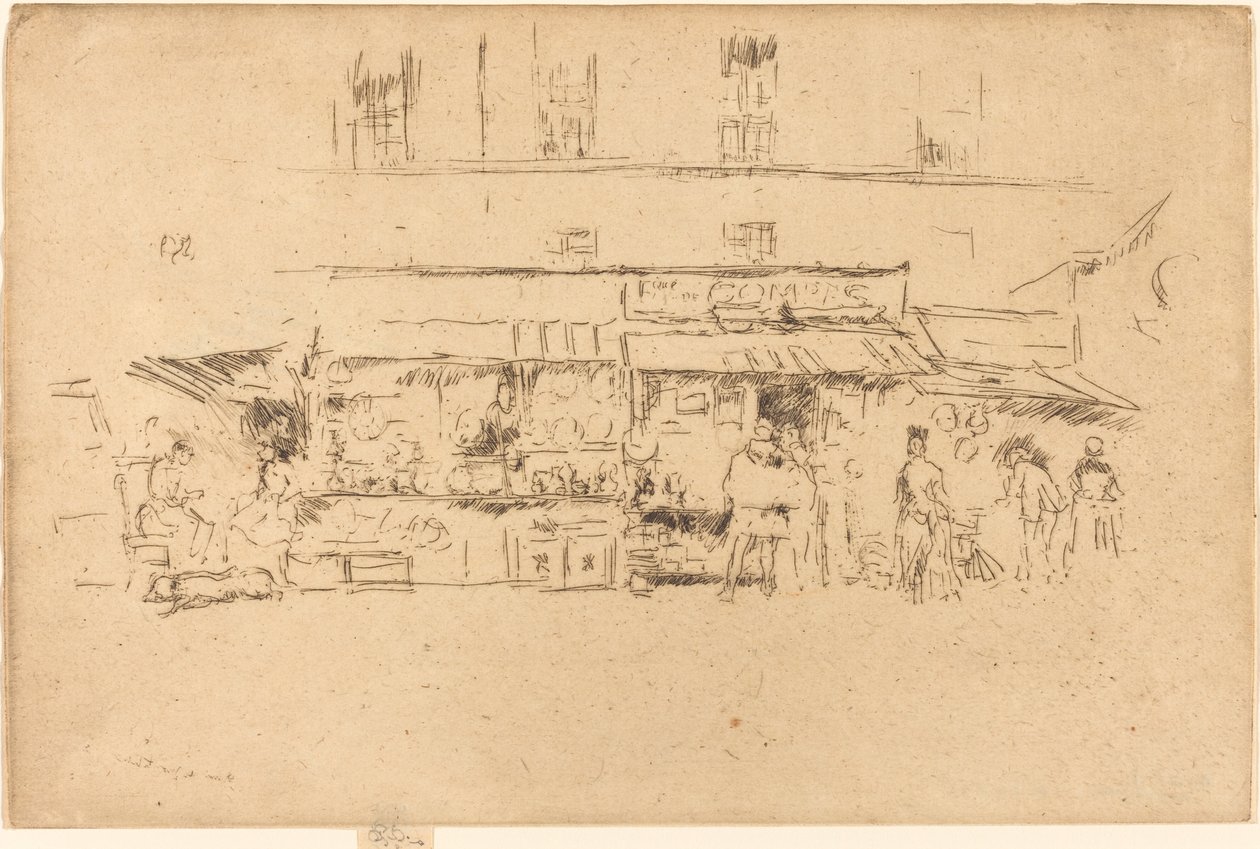Quai de Montebello, 1893 von James Abbott McNeill Whistler