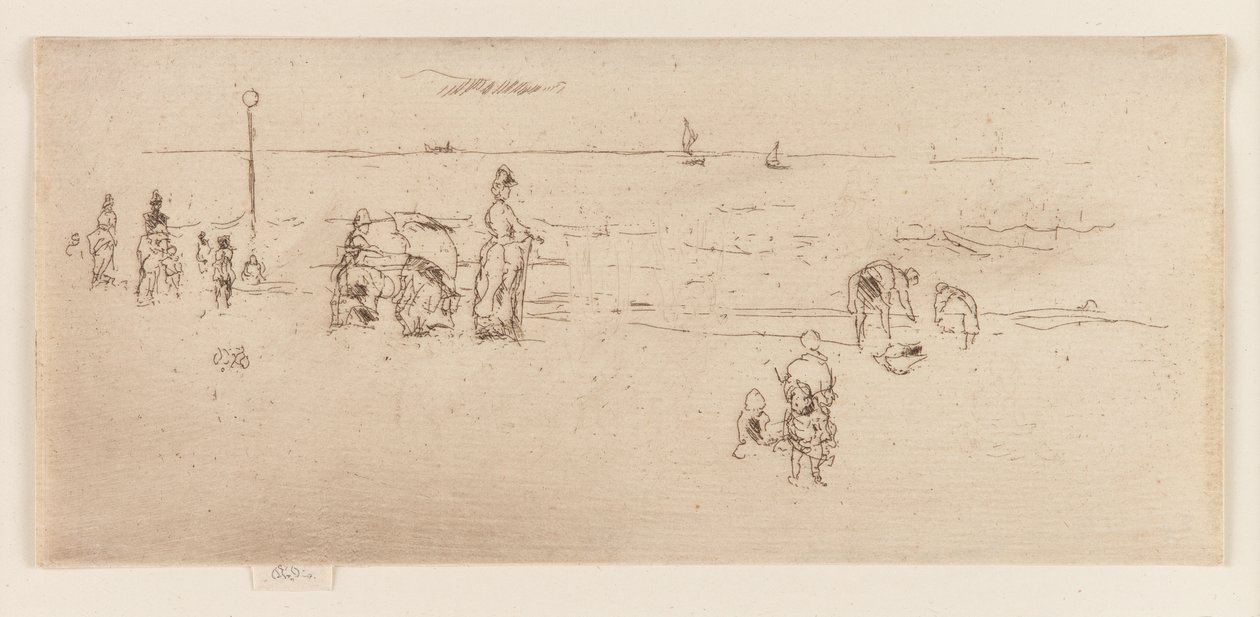 Der Strand, Ostende, 1887 von James Abbott McNeill Whistler