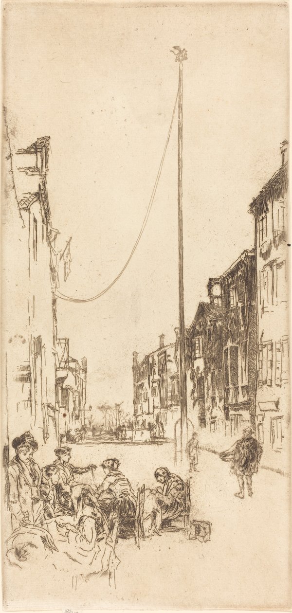 Der Mast, 1879-1880 von James Abbott McNeill Whistler