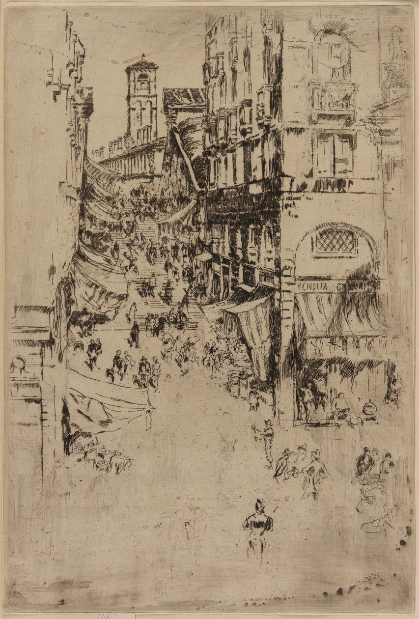 Die Rialto-Brücke von James Abbott McNeill Whistler