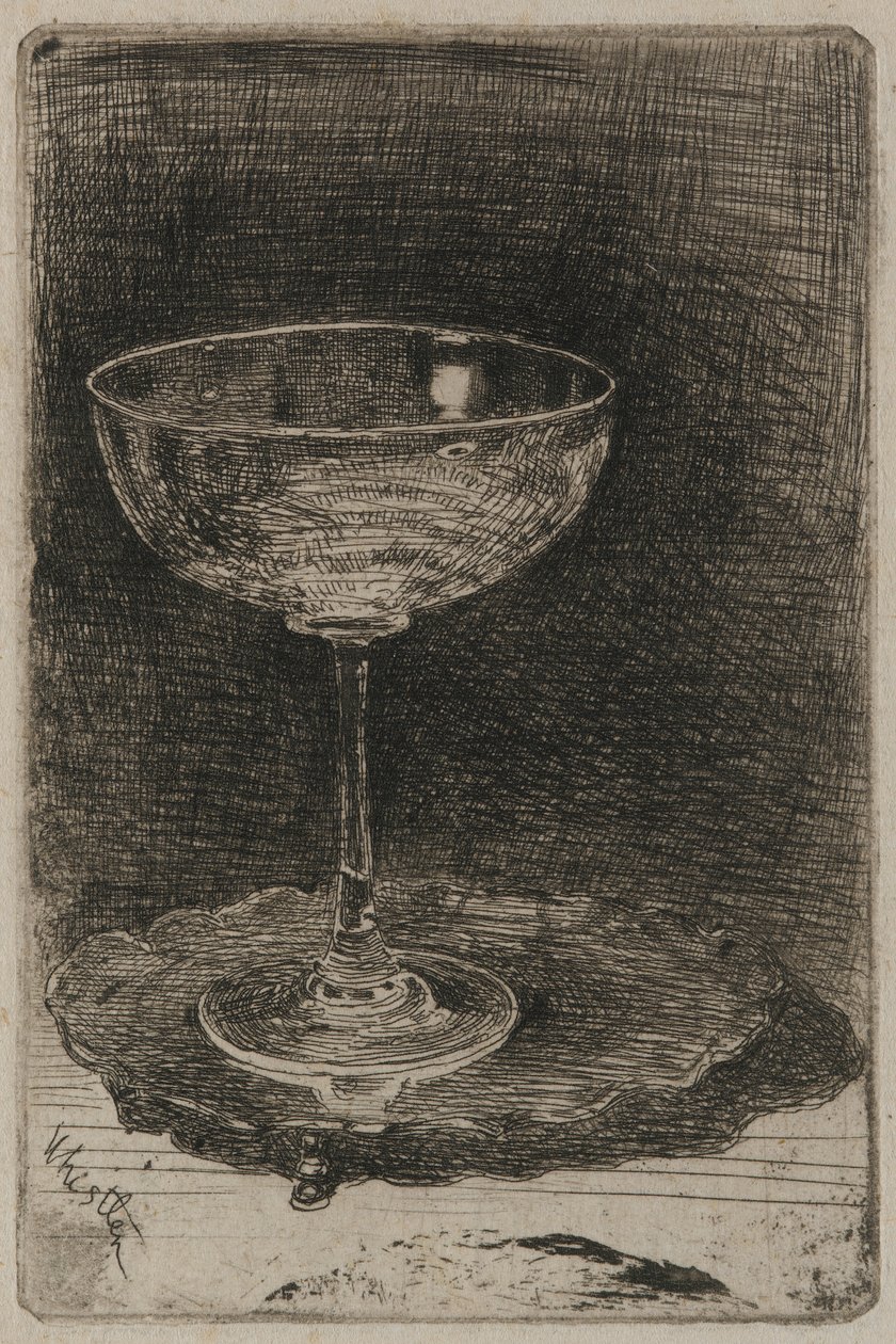 Das Weinglas, 1858 von James Abbott McNeill Whistler