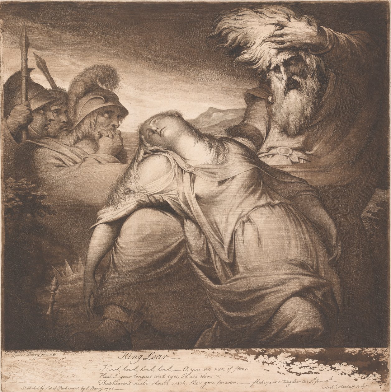 König Lear und Cordelia von James Barry